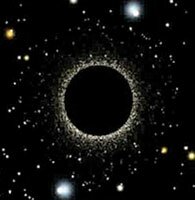 black hole in space