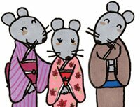 fairy-tale mouse family