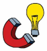 magnet and lightbulb
