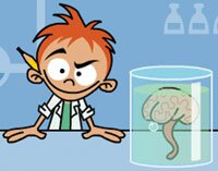 scientist and brain
