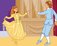 Cinderella dancing with the Prince