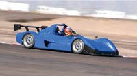 blue racecar